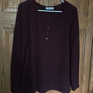 Purple Waffle Knit shirt